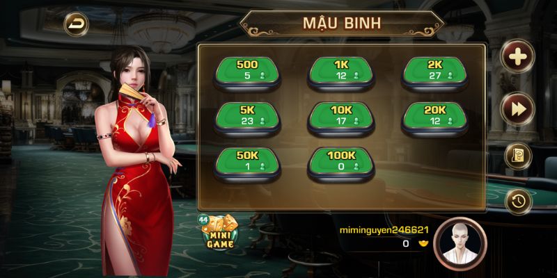 Mậu Binh V9Bet – Bí quyết xếp chi thắng trọn ván 3 Chọn bàn cược phù hợp trước khi vào chơi Mậu Binh