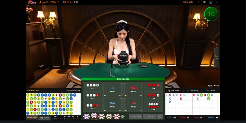 Giao diện chơi Casino tại V9bet thiết kế đẹp, chuyên nghiệp